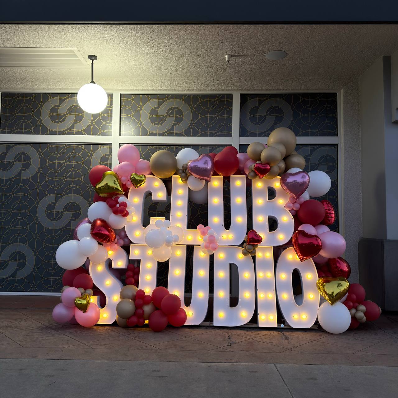 White LED marquee letters for an LA wedding or brand activation - view 2