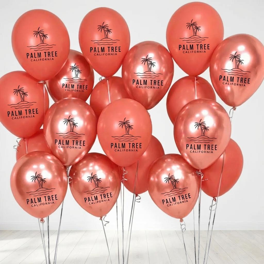 Branded latex balloons with custom logo for an LA grand opening or corporate event - view 3