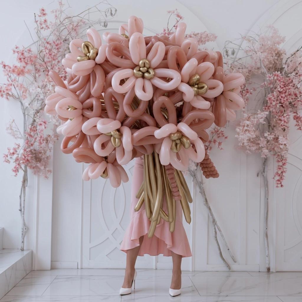 Aster Balloon Bouquet