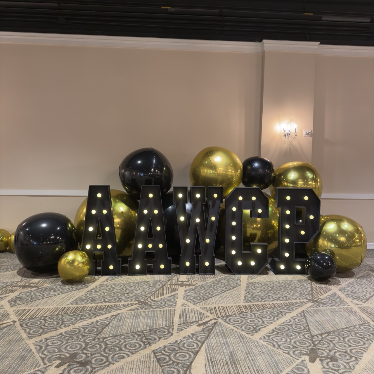 LED marquee letters at four feet tall for an LA wedding or birthday