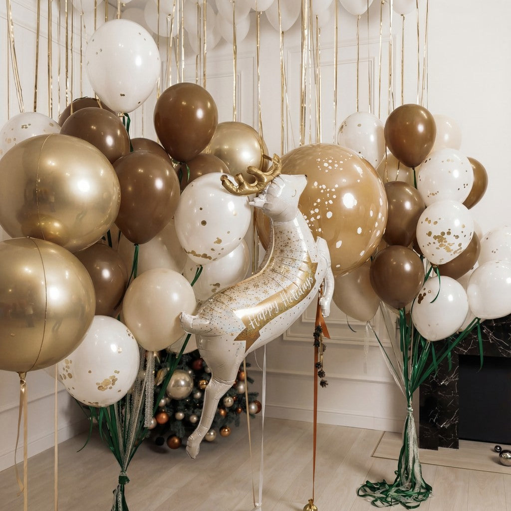 Golden Reindeer Glow