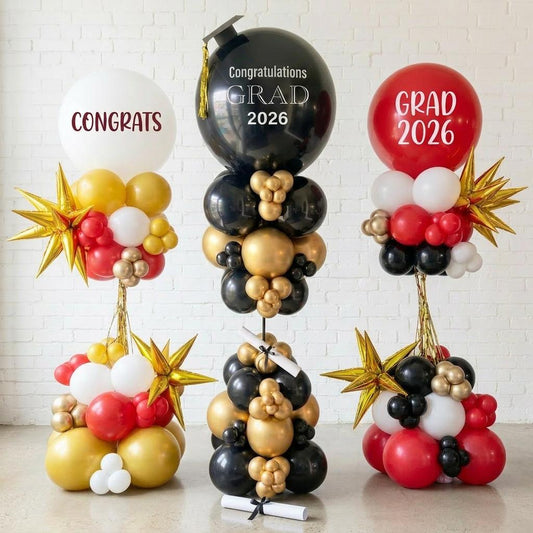Graduation balloon columns
